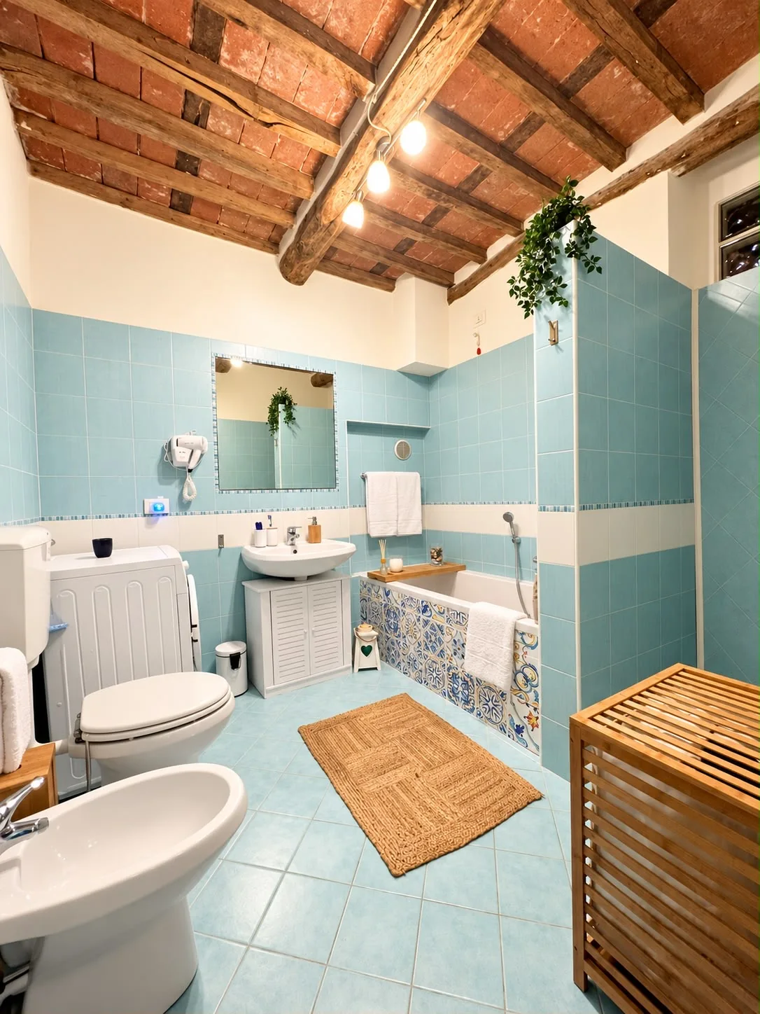 Bagno con maioliche