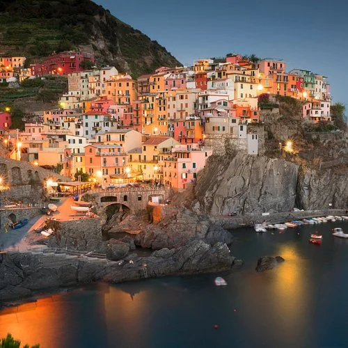 Cinque Terre village above the Ligurian coast